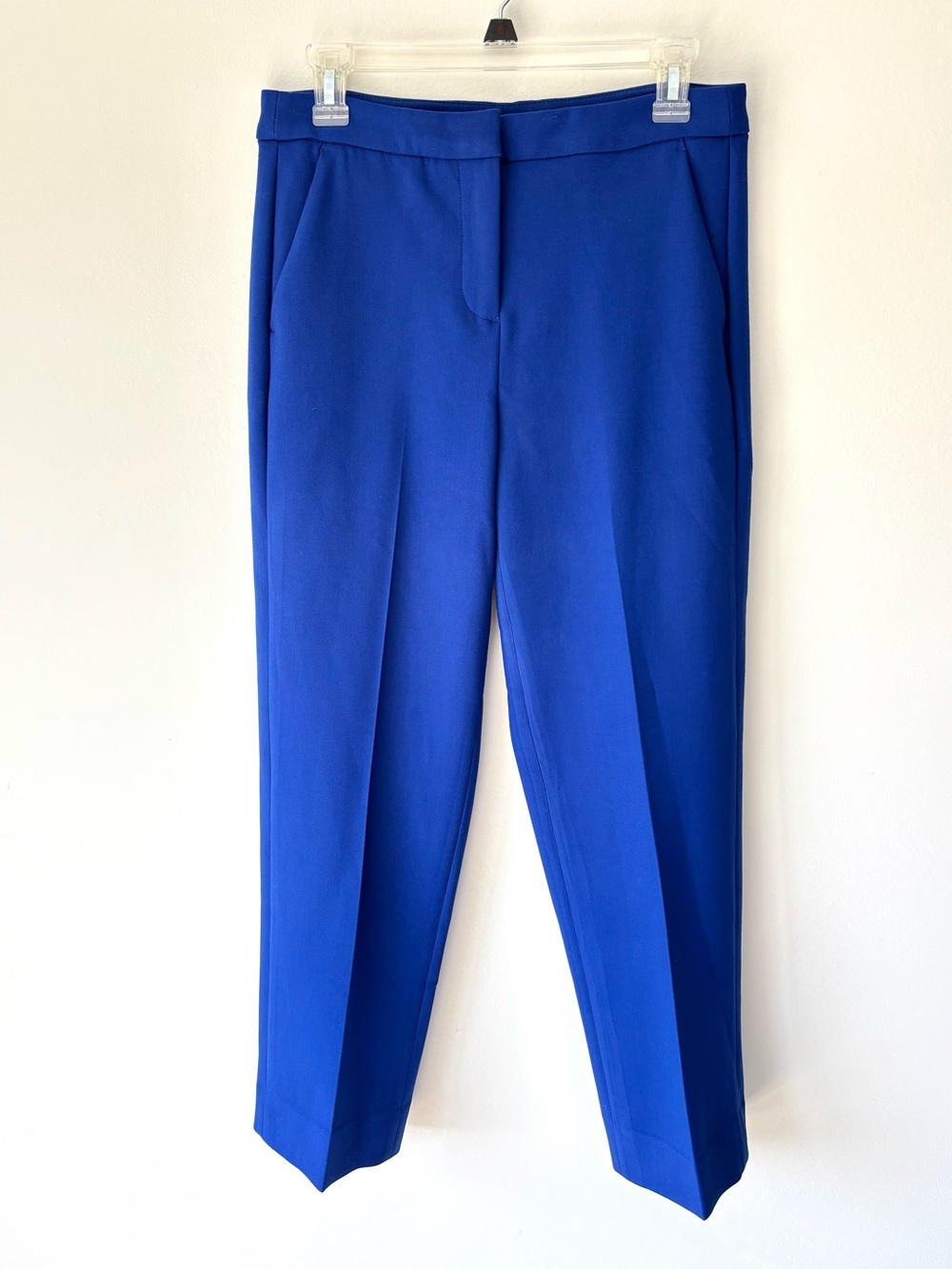 J. Crew Kate Trouser Dress Pants Royal Blue High Waist Straight Leg Business